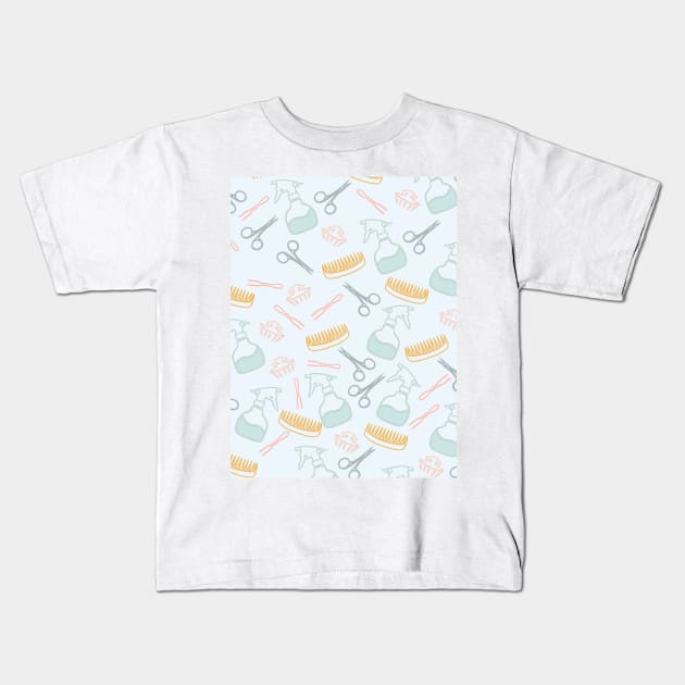 Dainty Hairdressing tools Kids T-Shirt by SturgesC